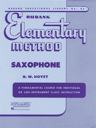 Rubank Elementary Method For Saxophone